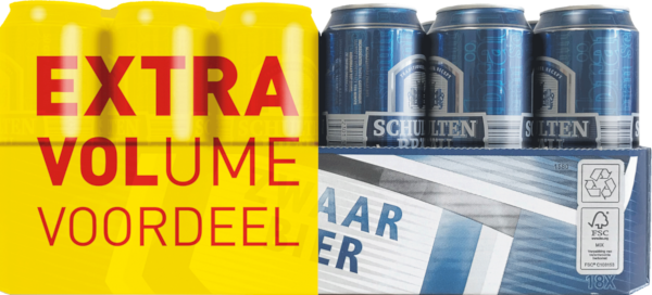 Schultenbrau zwaar bier tray met 18 blikken van 50cl